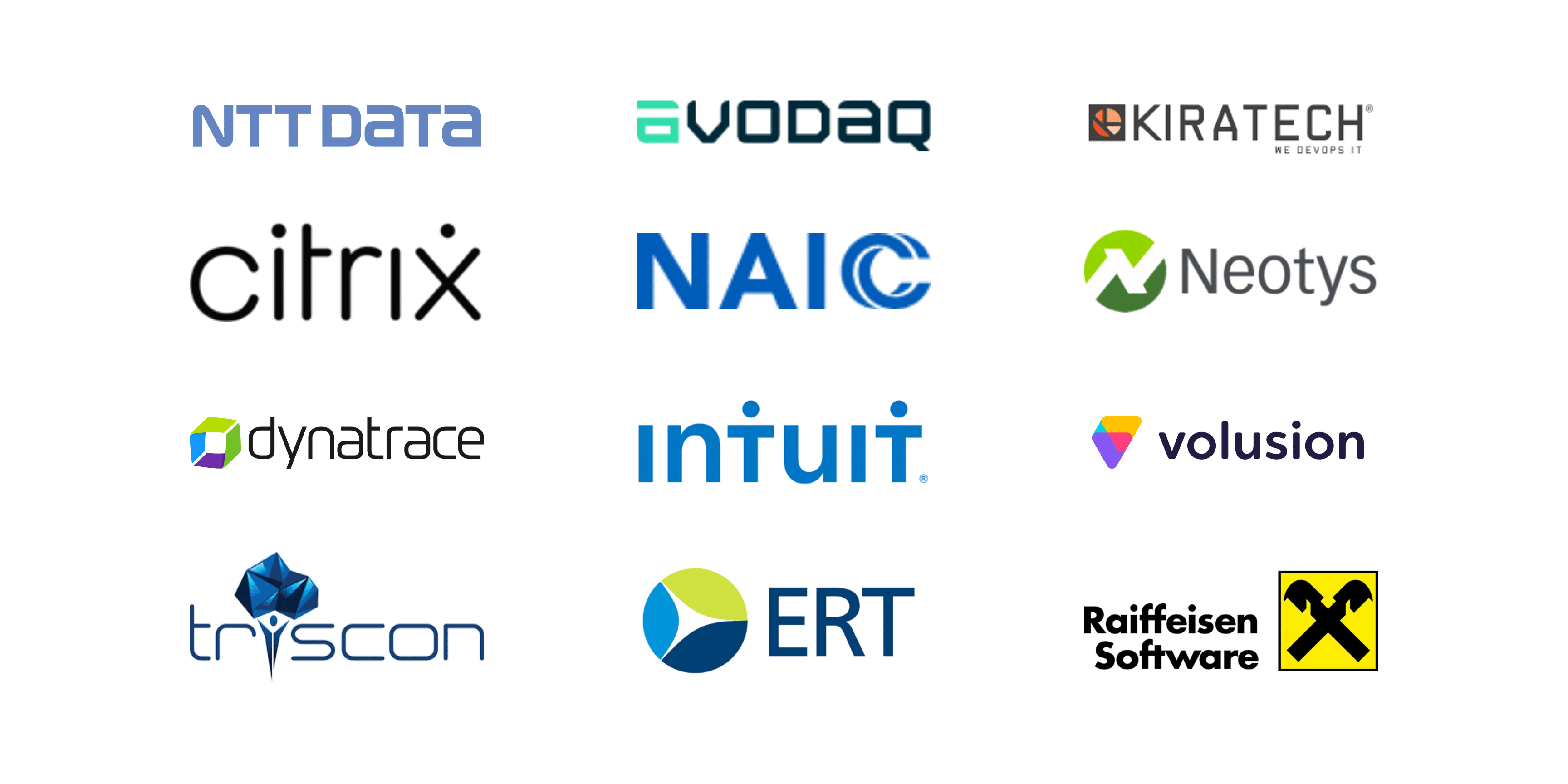 An image displaying 12 logos of organizations that adopted Keptn